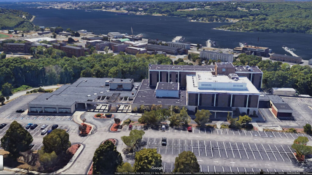 Groton Naval Branch Health Clinic (NBHC) aerial view